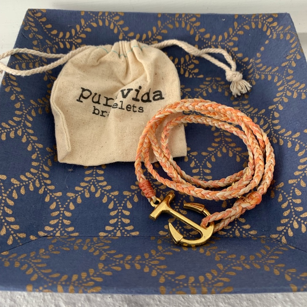 Pura Vida! Gold Anchor Wrap